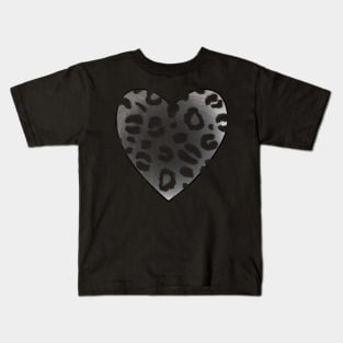 Leopard Heart Casual 90s Fashion Trend Kids T-Shirt